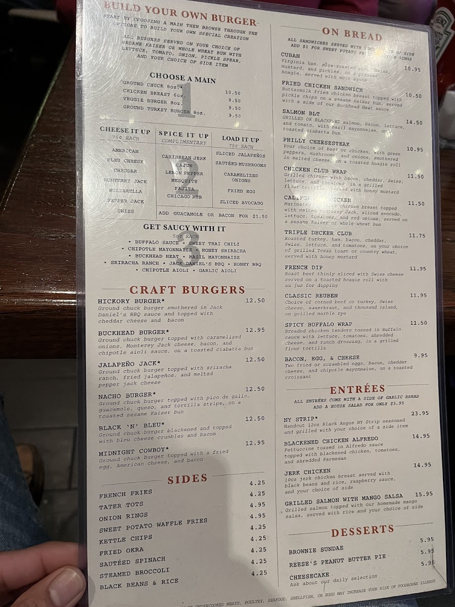 The Bucket Shop Cafe Menu - Image 6